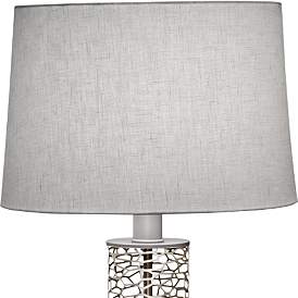 Image2 of Stiffel Cathedral 29" Laser Cut Silver Modern Metal Table Lamp more views