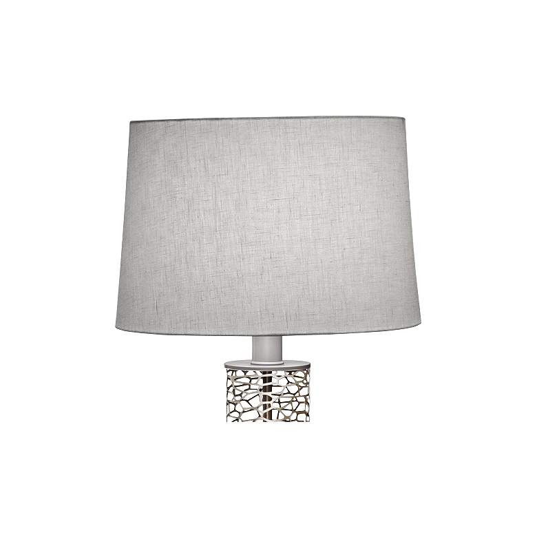 Image 2 Stiffel Cathedral 29" Laser Cut Silver Modern Metal Table Lamp more views