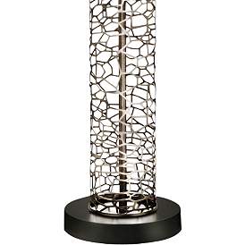 Image3 of Stiffel Cathedral 29" Laser Cut Silver Modern Metal Table Lamp more views