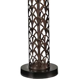 Image3 of Stiffel Cathedral Laser Cut Oil-Rubbed Bronze Table Lamp more views