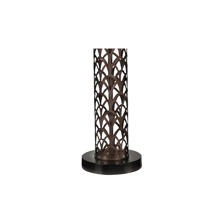 Image 3 Stiffel Cathedral Laser Cut Oil-Rubbed Bronze Table Lamp more views