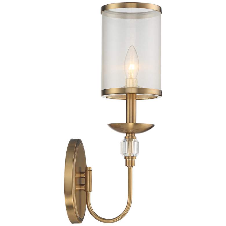 Image 7 Stiffel Cavelli 17 1/2" High Warm Gold Finish Luxe Wall Sconce more views