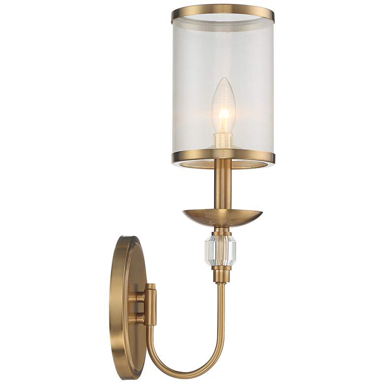 Image 7 Stiffel Cavelli 17 1/2" High Warm Gold Finish Luxe Wall Sconce more views