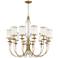 Stiffel Cavelli 39 1/4" Wide Warm Gold Modern Luxe 12-Light Chandelier