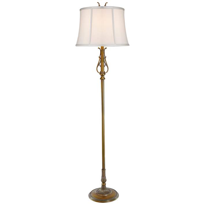 Floor Lamp Classic Silhouette Brass Metal Floor Lamp Classic Silhouette Brass Metal
