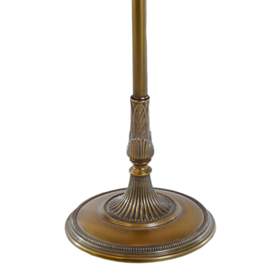 Image3 of Stiffel Cavender 63" High Artisan Brass Metal Scroll Floor Lamp more views