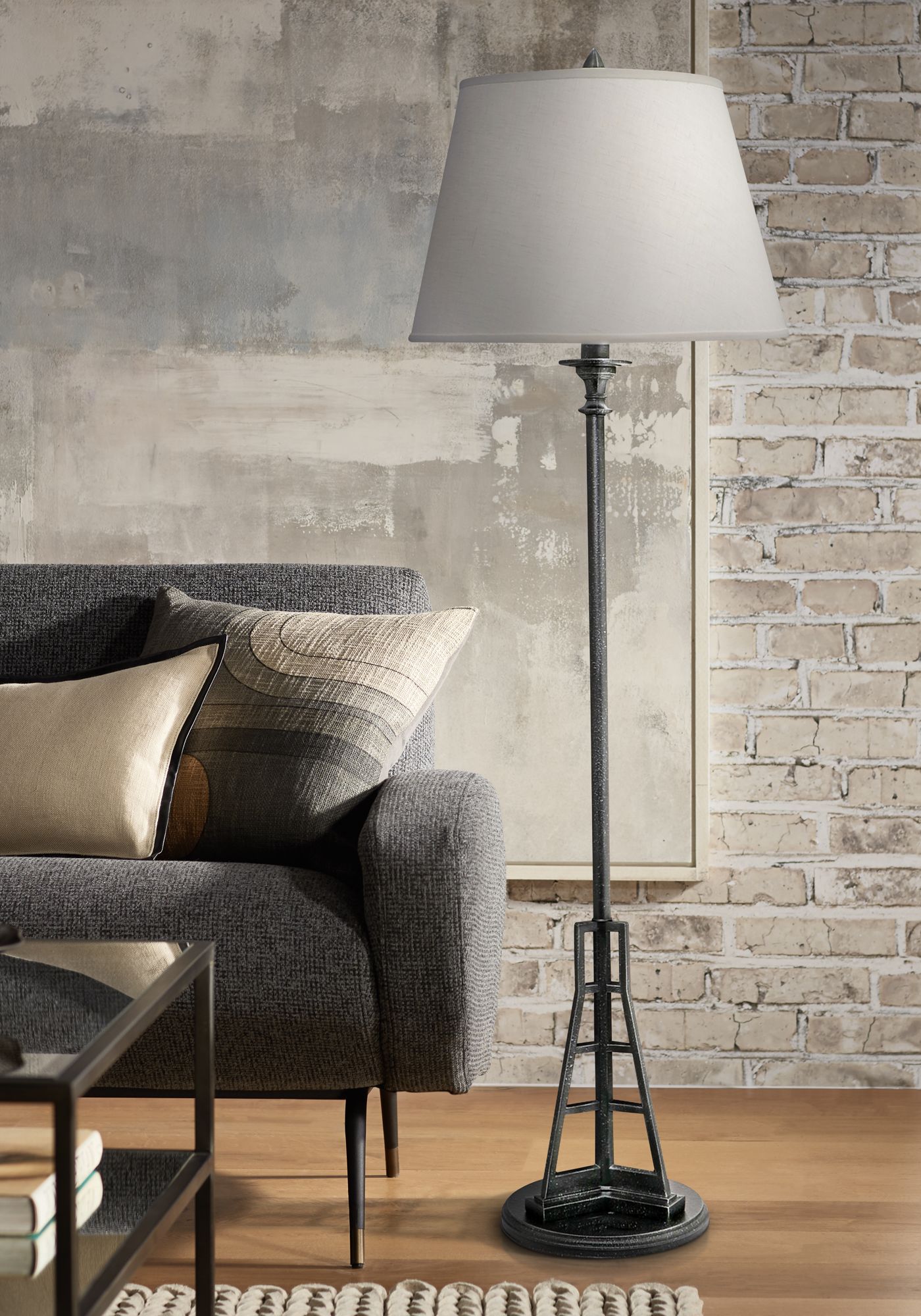 Charcoal best sale floor lamp