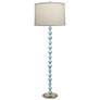 Stiffel Charlotte Gloss Light Blue Metal Floor Lamp