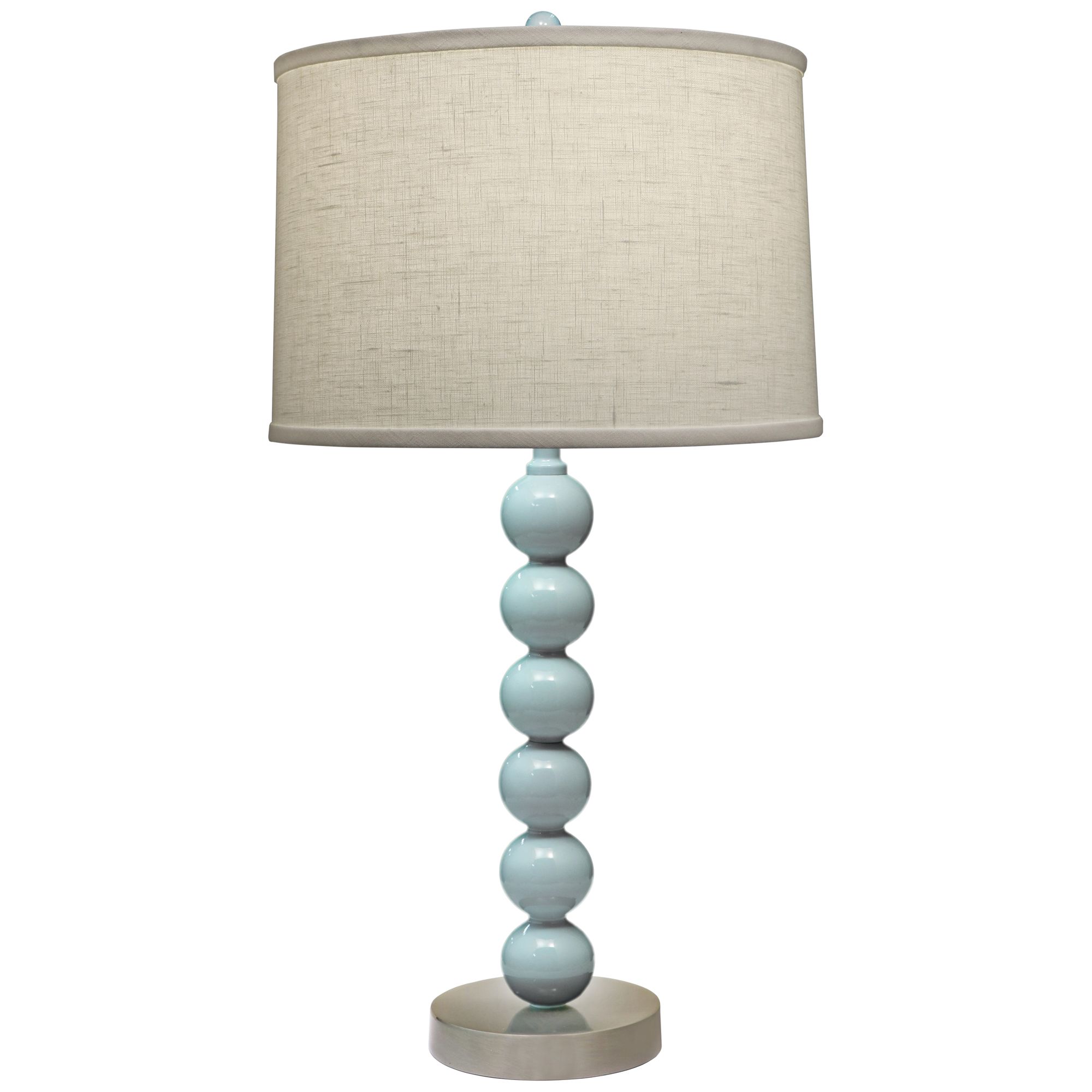 blue metal lamp