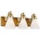 Stiffel Cindy 24" Wide Warm Brass 3-Light Bath Light