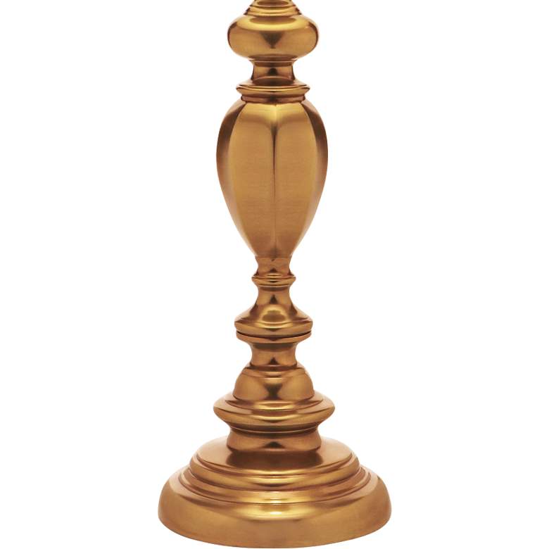 Image 3 Stiffel Creston 33" High Umbered Brass Metal Table Lamp more views