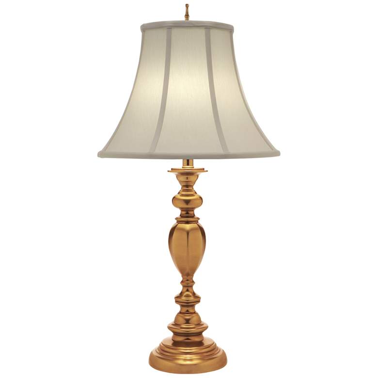 Image 1 Stiffel Creston Umbered Brass Metal Table Lamp