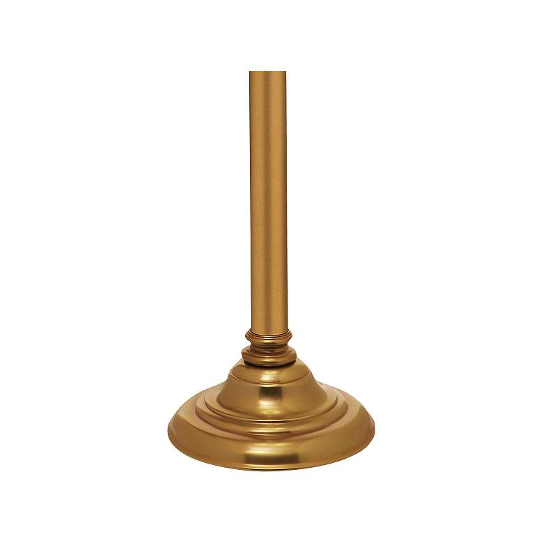 Image 3 Stiffel DeMara 60" High Traditional Umbered Brass Metal Floor Lamp more views