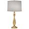 Stiffel Dunn Oculux Bronze Metal Table Lamp with Pearl Shade