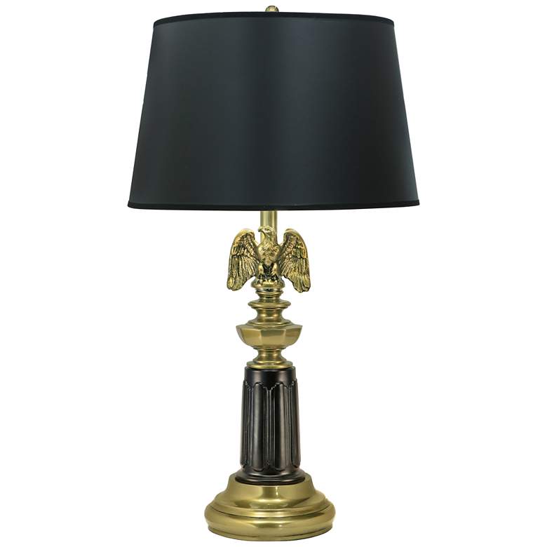 Image 2 Stiffel Eagle 30 inch Matte Black and Brushed Brass Table Lamp