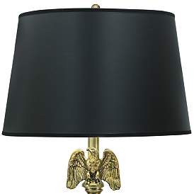 Image4 of Stiffel Eagle 30" Matte Black and Brushed Brass Table Lamp more views