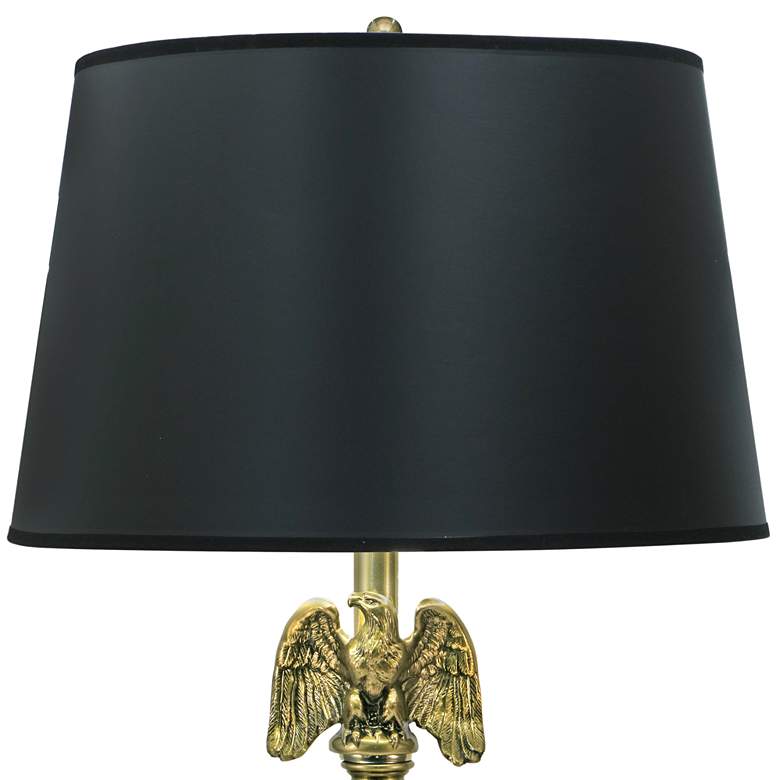 Image 4 Stiffel Eagle 30" Matte Black and Brushed Brass Table Lamp more views