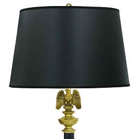 Image2 of Stiffel Eagle 60" Burnished Brass and Black Traditional Floor Lamp more views