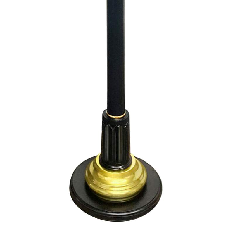 Image 3 Stiffel Eagle 60" Burnished Brass and Black Traditional Floor Lamp more views