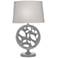 Stiffel Edwin 29" High Silver Powder Coat Zinc Table Lamp