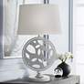 1_Stiffel Edwin 29" High Silver Powder Coat Zinc Table Lamp