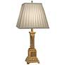 Stiffel Eliza 30" Pleated Shade Traditional French Gold Table Lamp