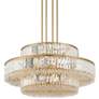 3_Stiffel Ella 32" Wide 16-Light 3-Tier Soft Gold and Crystal Chandelier