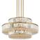 Stiffel Ella 32" Wide 16-Light 3-Tier Soft Gold and Crystal Chandelier
