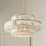 2_Stiffel Ella 32" Wide 16-Light 3-Tier Soft Gold and Crystal Chandelier