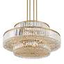 6_Stiffel Ella 32" Wide 16-Light 3-Tier Soft Gold and Crystal Chandelier more views