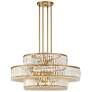 7_Stiffel Ella 32" Wide 16-Light 3-Tier Soft Gold and Crystal Chandelier more views