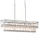 Stiffel Ella 38 3/4" Wide Brushed Nickel Crystal Island Pendant Light