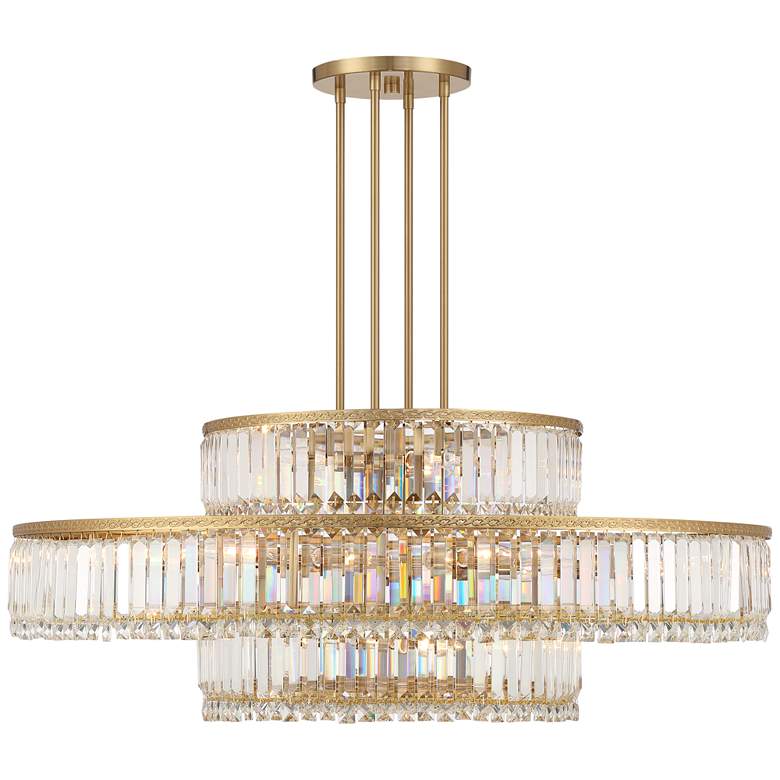 Image 6 Stiffel Ella 39 3/4 inch Wide Soft Gold Clear Crystal Pendant Chandelier more views