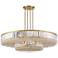 Stiffel Ella 40 1/4" Wide Soft Gold Clear Crystal Pendant