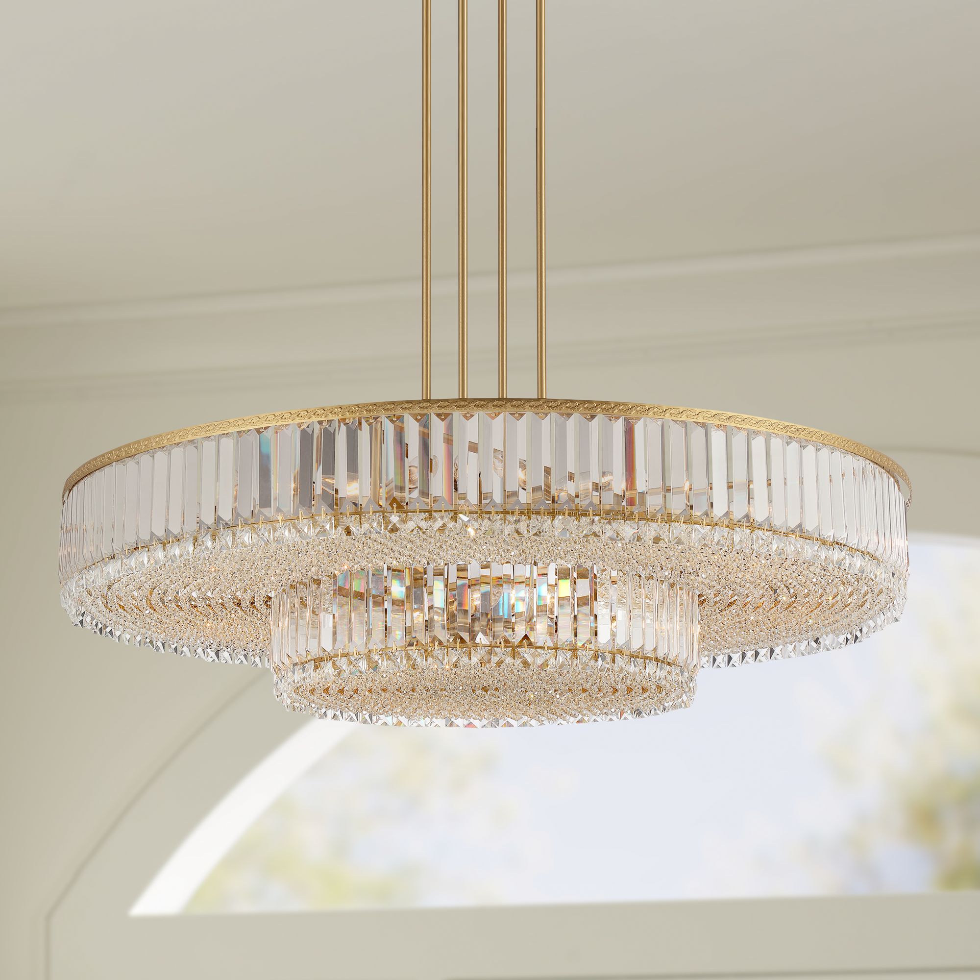 ella crystal glass chandelier light