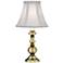 Stiffel Elyse 11 1/2" High Metal Burnished Brass Accent Table Lamp