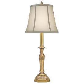 Image1 of Stiffel Emma Artisan Brass Buffet Table Lamp