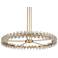 Stiffel Fass 40" Wide Crystal Ring Round Soft Gold Pendant Light