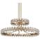 Stiffel Fass 41" Wide Gold Crystal Ring Round 2-Tiered Pendant Light