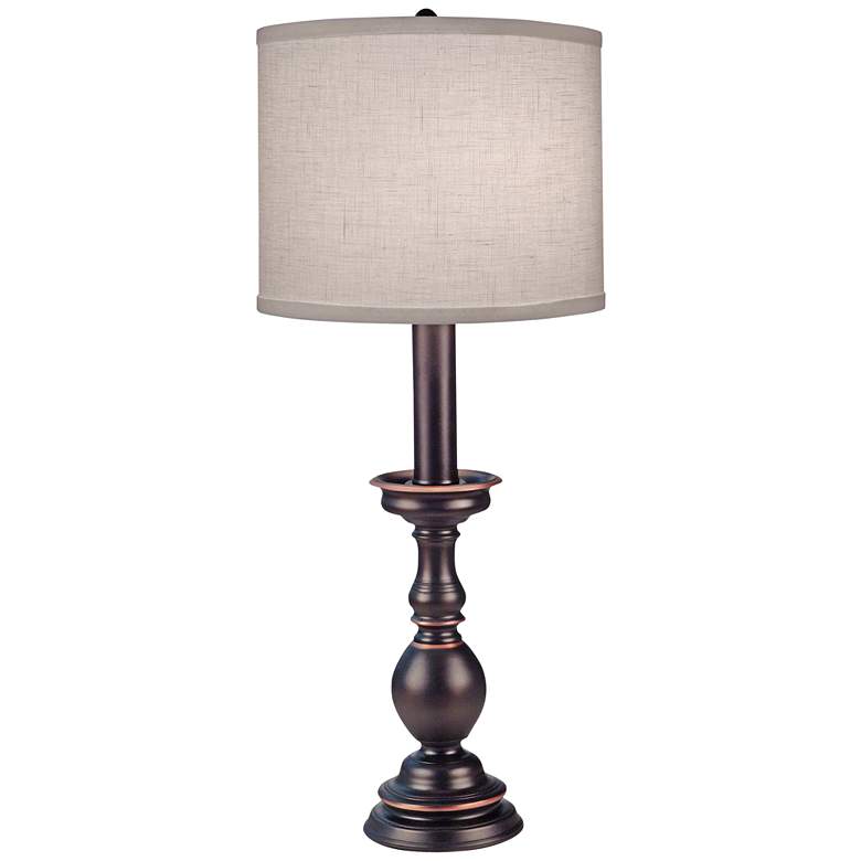 Image 1 Stiffel Fianchetto Oxidized Bronze Buffet Table Lamp