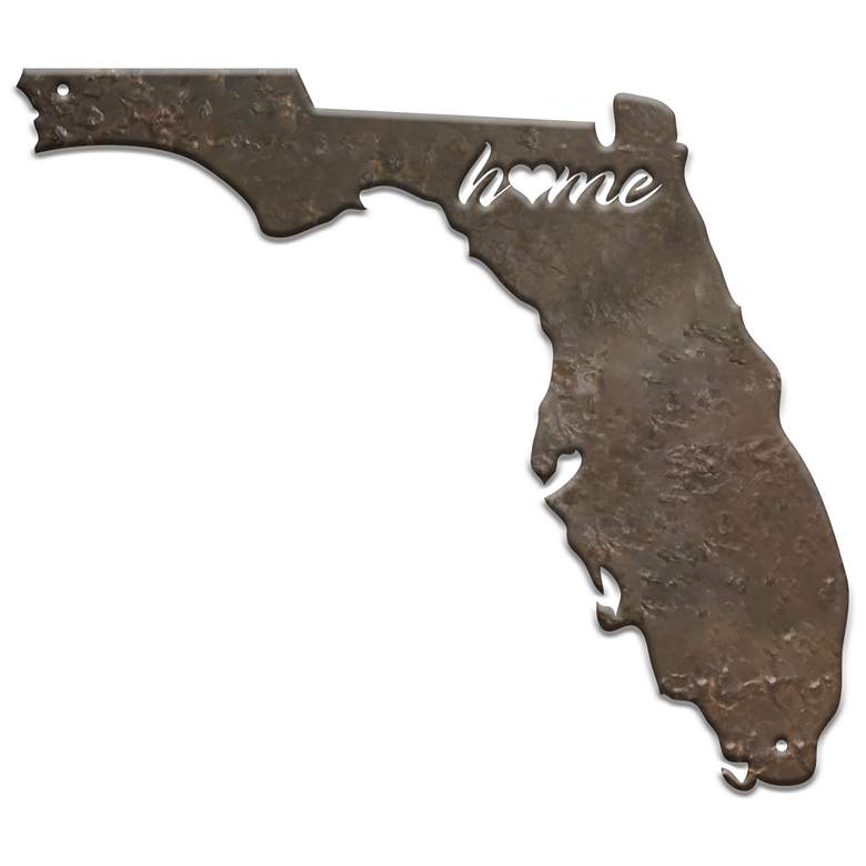 Image 1 Stiffel Florida 24" High Rust Metal Wall Art