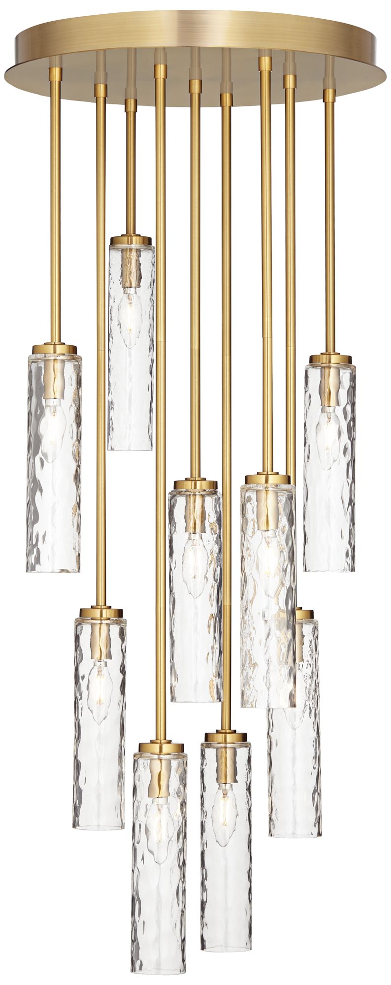Stiffel Florio 18" Wide Gold 9 Light Cluster Modern Chandelier