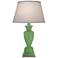 Stiffel Glossy Light Green Metal Urn Table Lamp