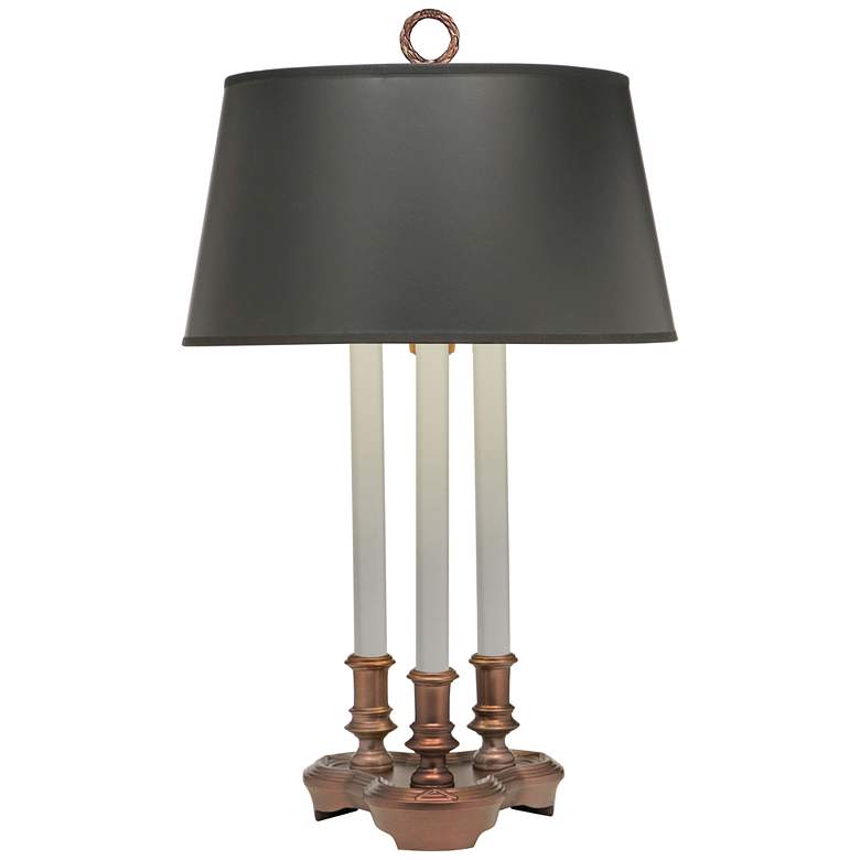 Image 2 Stiffel Gordon 27" Traditional Antique Old Bronze Desk Lamp