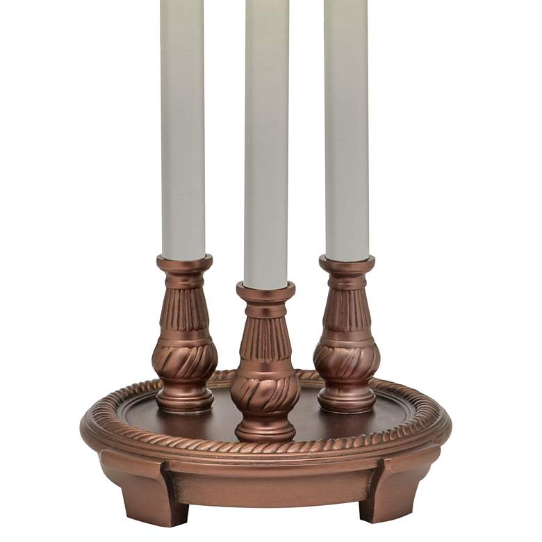 Image 5 Stiffel Gordon 28" High Traditional Column Antique Old Bronze Lamp more views