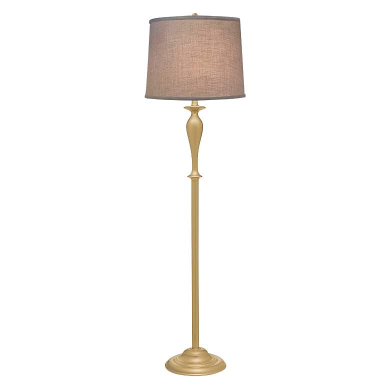 Image 1 Stiffel Graciela 62 inch Oculux Bronze Floor Lamp with Geneva Shade