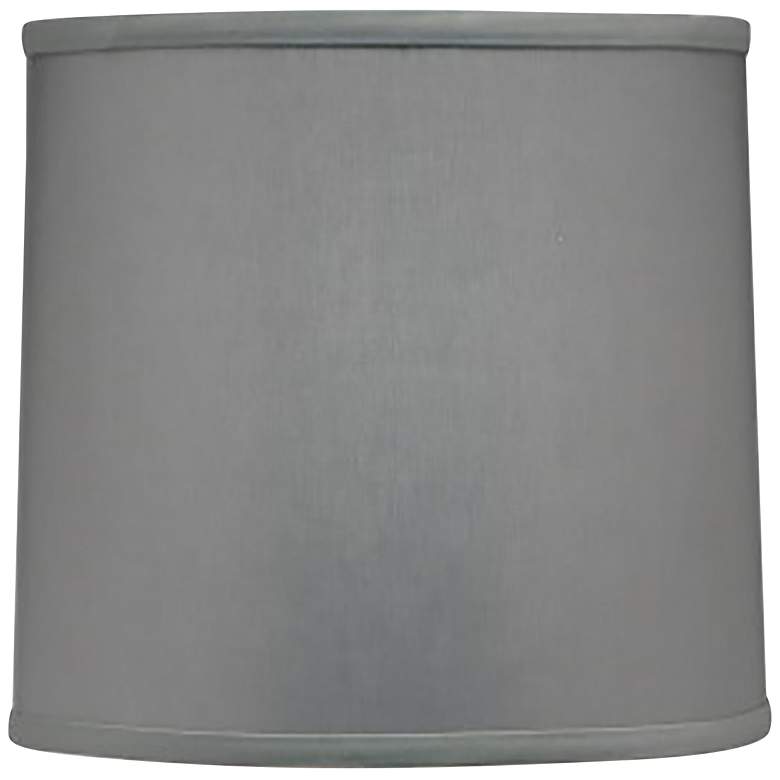 Image 1 Stiffel Gray Butcher Drum Lamp Shade 12x13x10 (Spider)