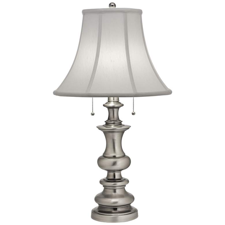 Image 1 Stiffel Hamlin 29" Classic Metal Traditional Antique Nickel Table Lamp
