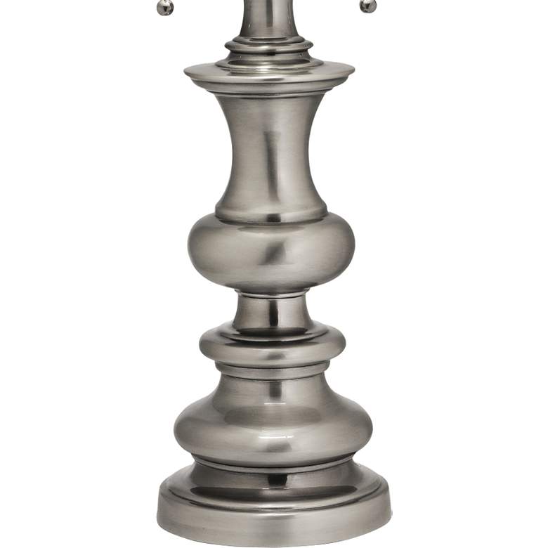 Image 3 Stiffel Hamlin 29" Classic Metal Traditional Antique Nickel Table Lamp more views