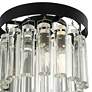 3_Stiffel Handry 10 1/2" High Black and Clear Glass Wall Sconce more views